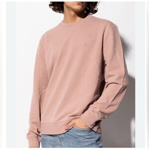 All Saints Men's Pink Crewneck Sweatshirt XXL